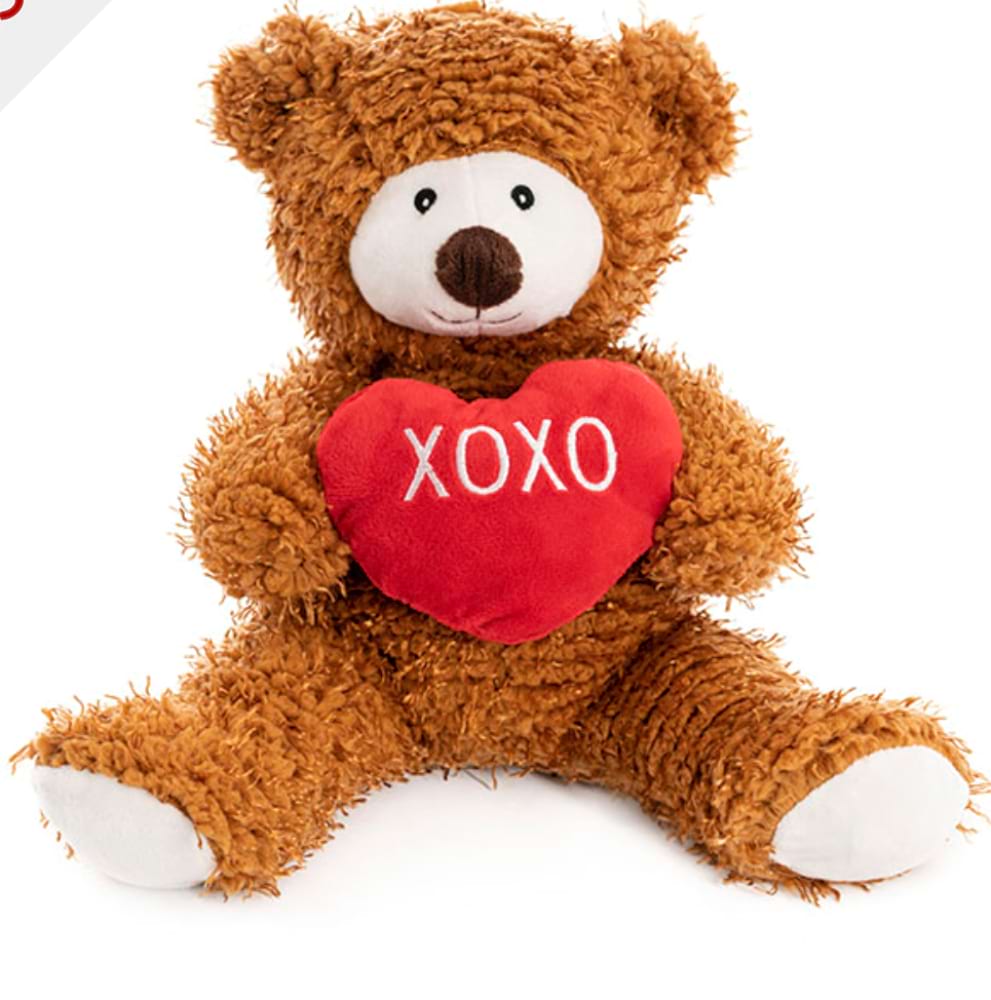 Birmingham Bear with Xoxo Heart Brown 28cm